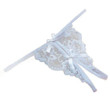 New women Open fork Transparency tanga bowknot Featured Strappy Sexy