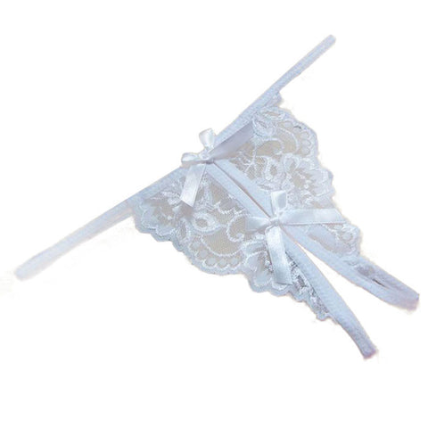 New women Open fork Transparency tanga bowknot Featured Strappy Sexy