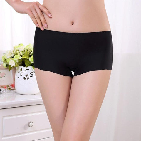 Women Panties new Invisible Underwear Underpants Boxer Briefs Spandex Seamless Crotch
