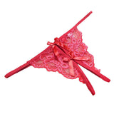 New women Open fork Transparency tanga bowknot Featured Strappy Sexy