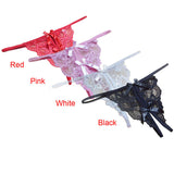 New women Open fork Transparency tanga bowknot Featured Strappy Sexy