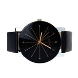 Luxury Brand Men's Watch Quartz Dial Clock Leather Wrist Watch Round Case Stainless Steel Business Wristwatch