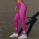 Women Waist Yoga Fitness Leggings Running Gym Stretch Sports Pants Trousers