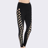 Women's Hollow Sports Yoga Workout Gym Fitness Leggings Pants Athletic Clothes