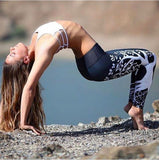 Women Printed Sports Yoga Workout Gym Fitness Exercise Athletic Pants