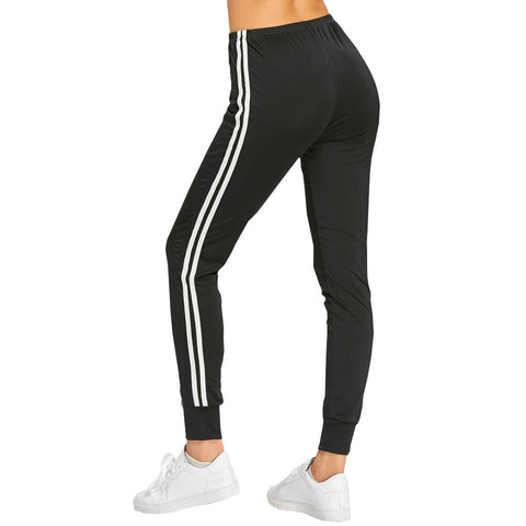 Women Long Summer Thin Sport Yoga Gym Strerchy Elastic Trousers High Waist Pants